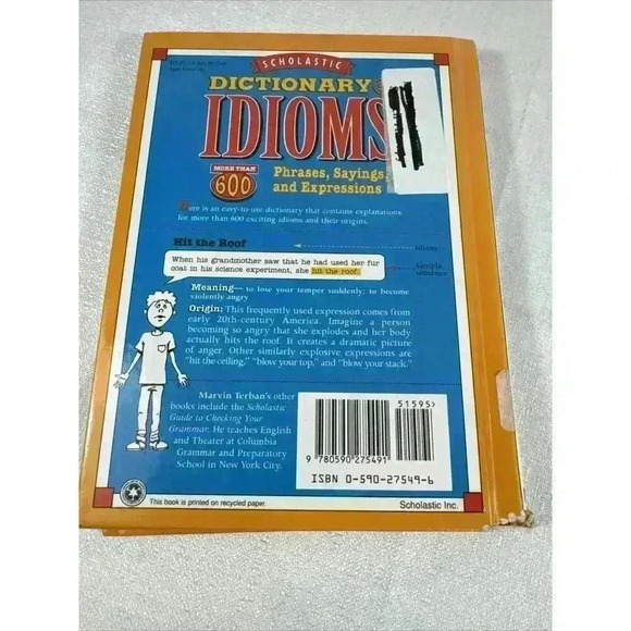 scholastic IDIOMS Dictionary: Speech and‎ Language and Figurative language book - Picture 2 of 6